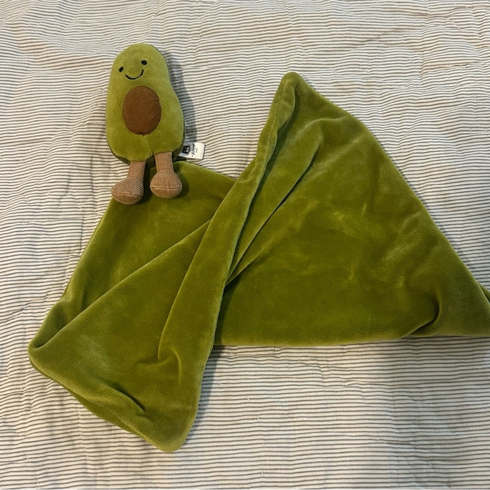 Jellycat rare amuseable avocado soother lovey